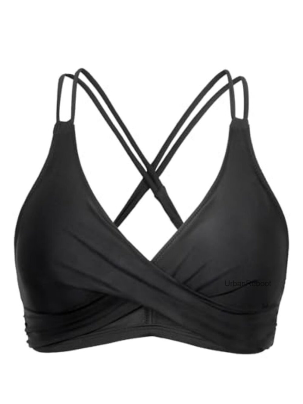 Push-Up Bikini Top with Removable Pads and Adjustable Straps